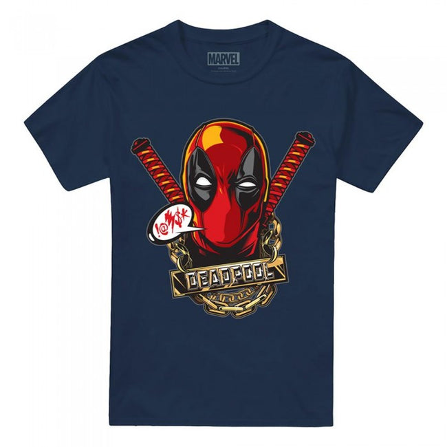 Front - Deadpool Mens Gangster T-Shirt