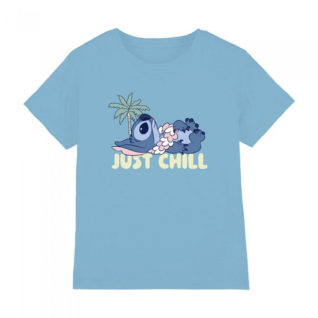Front - Lilo & Stitch Childrens/Kids Just Chill T-Shirt