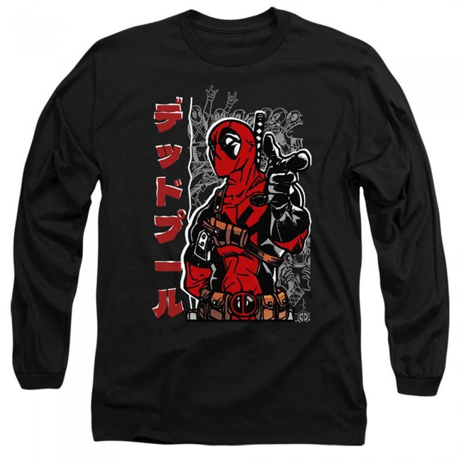Front - Deadpool Unisex Adult Japanese T-Shirt