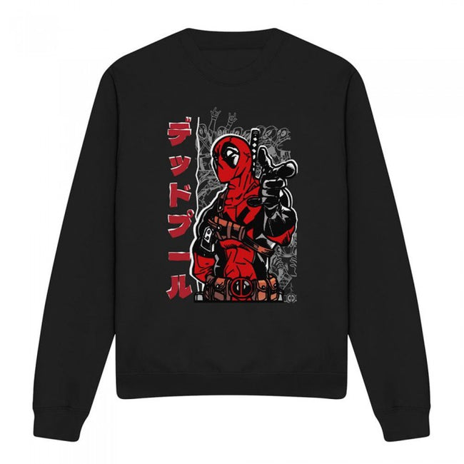 Front - Deadpool Unisex Adult Japanese Sweatshirt