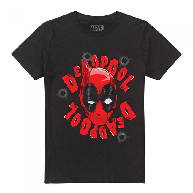 Front - Deadpool Mens Head T-Shirt