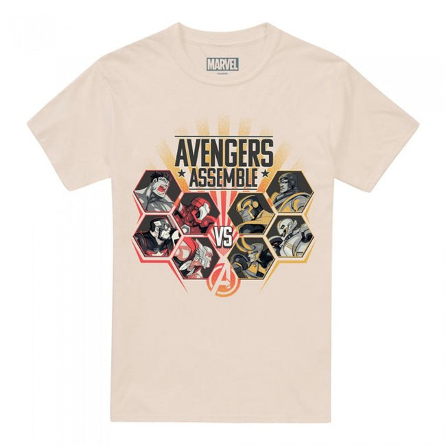 Front - Avengers Mens Vs Villains T-Shirt