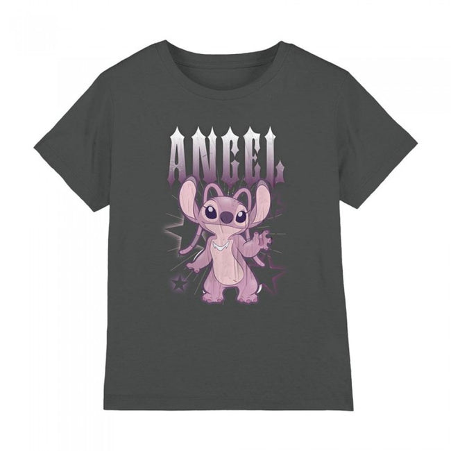 Front - Lilo & Stitch Childrens/Kids Angel T-Shirt