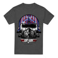 Front - Top Gun Unisex Adult Maverick Helmet T-Shirt