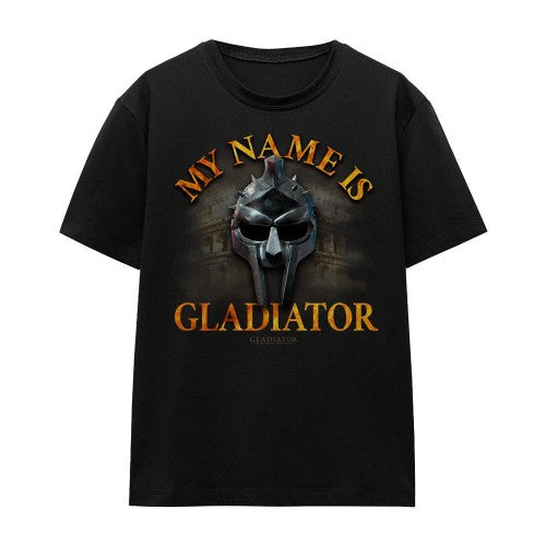 Front - Gladiator Unisex Adult My Name Is T-Shirt