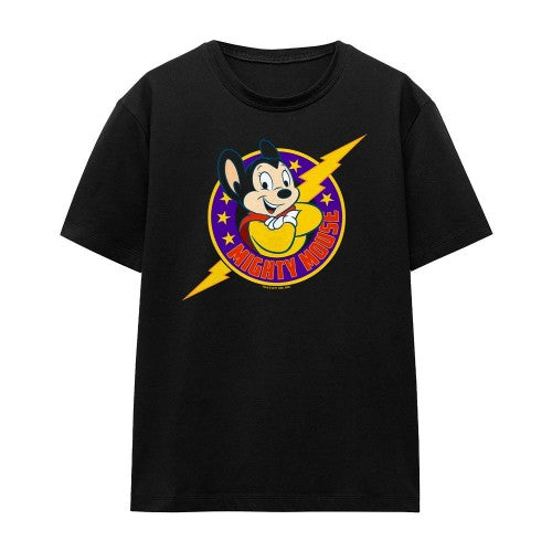 Front - Mighty Mouse Unisex Adult Mighty Hero T-Shirt
