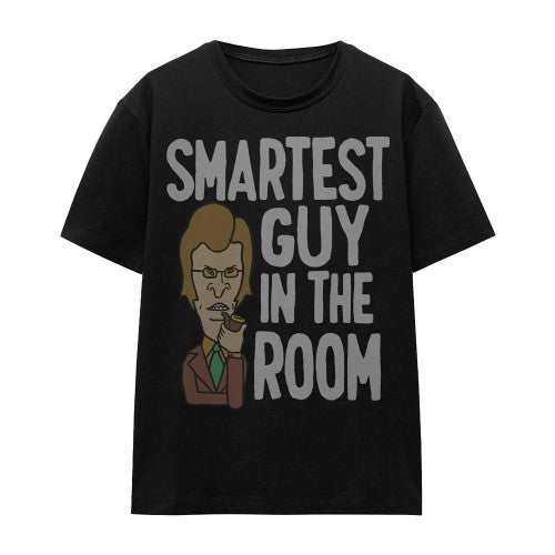 Front - Beavis & Butthead Unisex Adult Smartest Guy In The Room T-Shirt