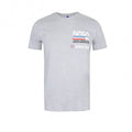 Front - NASA Mens Plane Aeronautics Heather T-Shirt