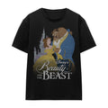 Front - Beauty And The Beast Unisex Adult Belle Beast Castle T-Shirt