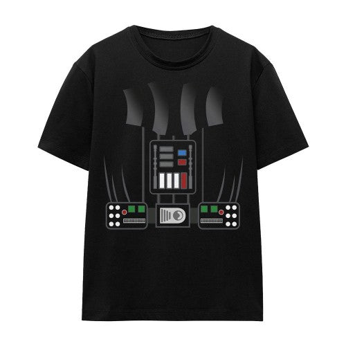 Front - Star Wars Unisex Adult Darth Vader Costume T-Shirt