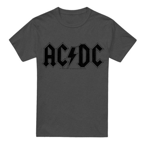 Front - AC/DC Unisex Adult Worn Logo T-Shirt