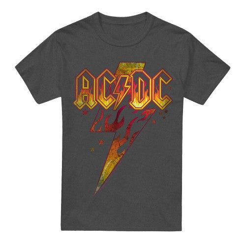Front - AC/DC Unisex Adult Fire Bolt T-Shirt