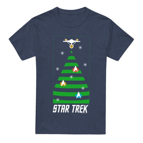 Front - Star Trek: The Original Series Unisex Adult Christmas Tree T-Shirt
