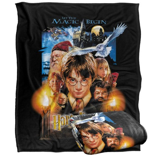 Front - Harry Potter And The Philosopher´s Stone Movie Poster Blanket