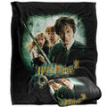 Front - Harry Potter And The Chamber Of Secrets Movie Poster Blanket