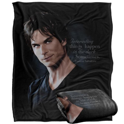 Front - Vampire Diaries Interesting Things Damon Blanket