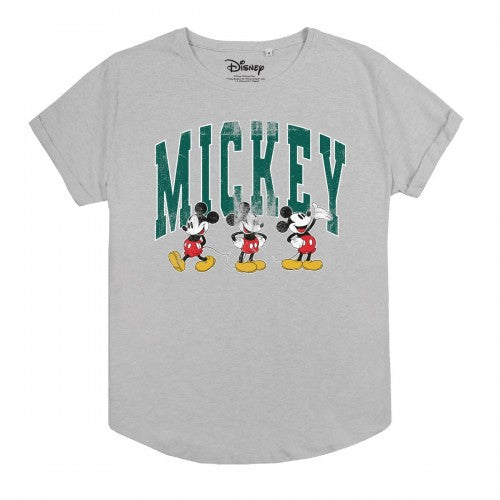 Front - Disney Womens/Ladies Mickey Mouse Running T-Shirt