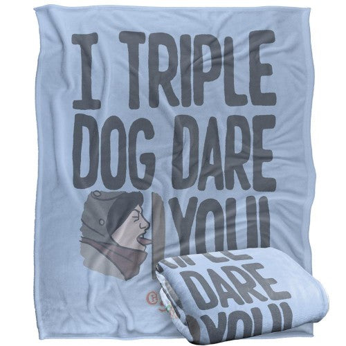 Front - A Christmas Story Triple Dog Dare Blanket
