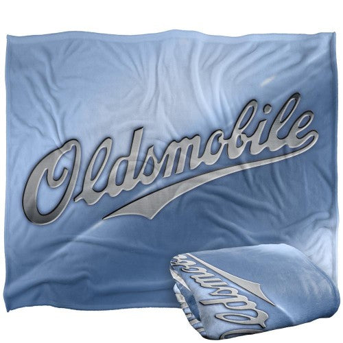 Front - Oldsmobile Chrome Logo Blanket
