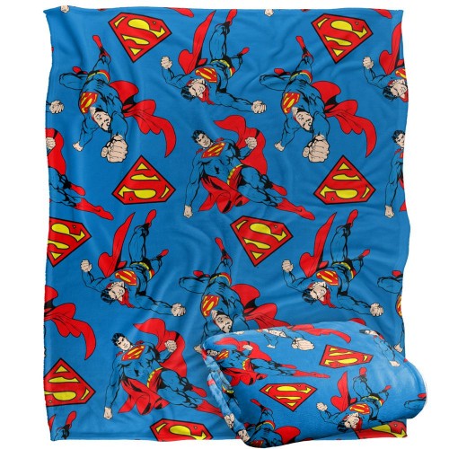 Front - Superman All-Over Print Blanket