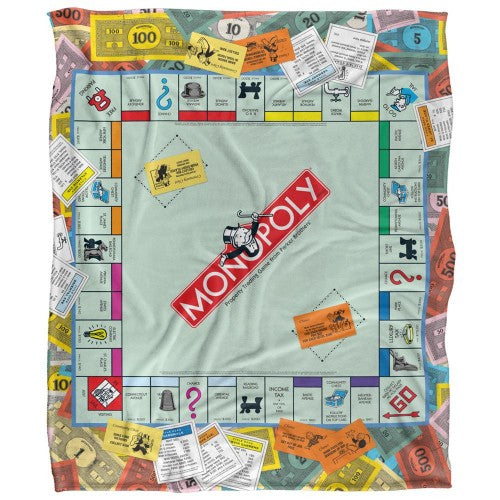 Front - Monopoly Game Scene Blanket