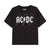 Front - AC/DC Girls Lightning Bolt T-Shirt