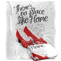 Front - The Wizard Of Oz Theres No Place Like Home Ruby Slippers Blanket