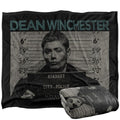 Front - Supernatural Mugshot Dean Winchester Blanket