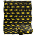 Front - Batman All Over Logo Blanket
