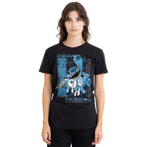 Front - Lilo & Stitch Womens/Ladies Manga Jump T-Shirt
