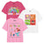 Front - Disney Girls Pixer All Time Favourites T-Shirt (Pack of 3)