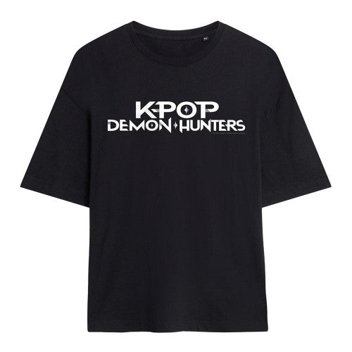 Front - K-Pop Demon Hunters Womens/Ladies Logo Oversized T-Shirt