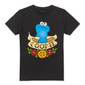 Front - Sesame Street Unisex Adult Cookie Monster Tattoo T-Shirt