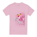 Front - Pink Panther Unisex Adult Think Pink T-Shirt