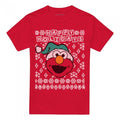 Front - Sesame Street Unisex Adult Ugly Elmo Christmas T-Shirt