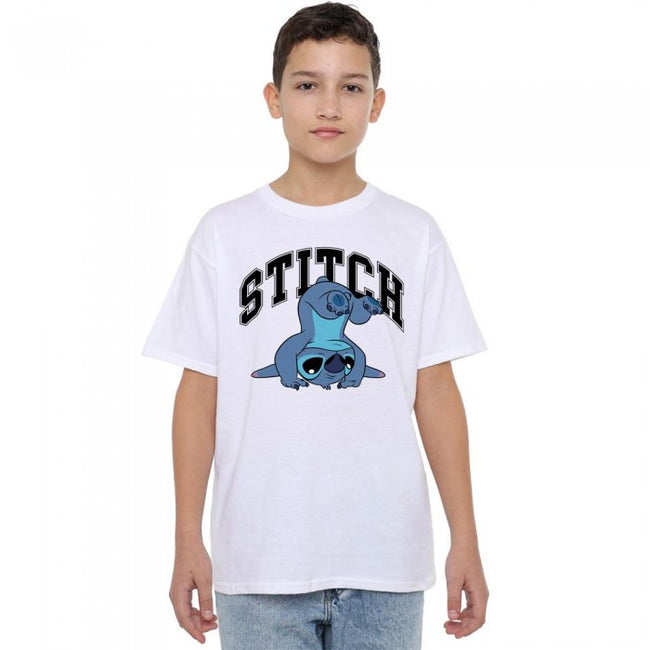 Front - Lilo & Stitch Boys Handstand T-Shirt