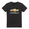 Front - Chevrolet Unisex Adult Bowtie Stacked T-Shirt