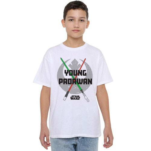 Front - Star Wars Boys Young Padawan Lightsaber T-Shirt