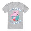 Front - Peppa Pig Unisex Adult Best Daddy In The World T-Shirt