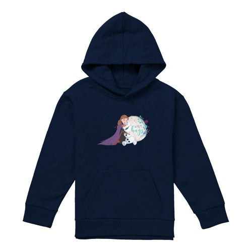 Front - Frozen Childrens/Kids Like Warm Hugs Anna And Olaf Pullover Hoodie
