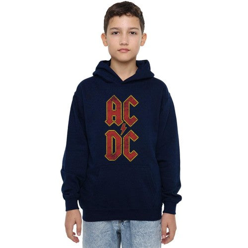 Front - AC/DC Childrens/Kids Logo Stack Pull Over Hoodie