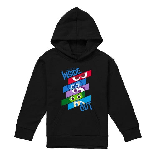 Navy - Front - Inside Out 2 Childrens-Kids Emotions Slice Hoodie
