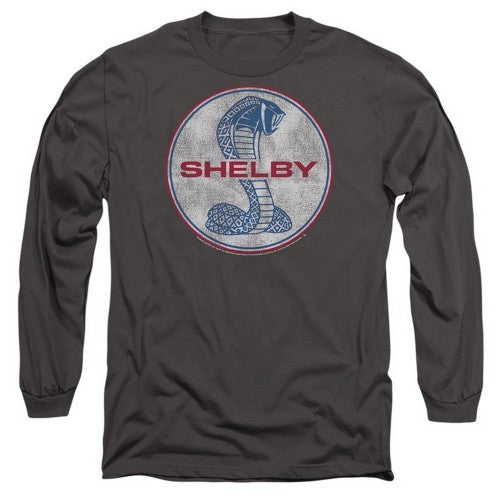 Front - Carroll Shelby Unisex Adult Full Color Cobra Long-Sleeved T-Shirt