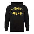Front - Batman Mens Painted Effect Logo Hoodie