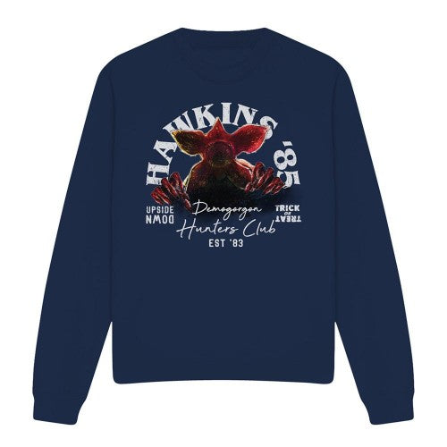 Stranger Things Unisex Adult Hawkins 85 Demogorgon Hunters Sweatshirt stranger-things-unisex-adult-hawkins-85-demogorgon-hunters-sweatshirt