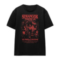 Front - Stranger Things 5 Womens/Ladies Mind Flayer Group Poster T-Shirt