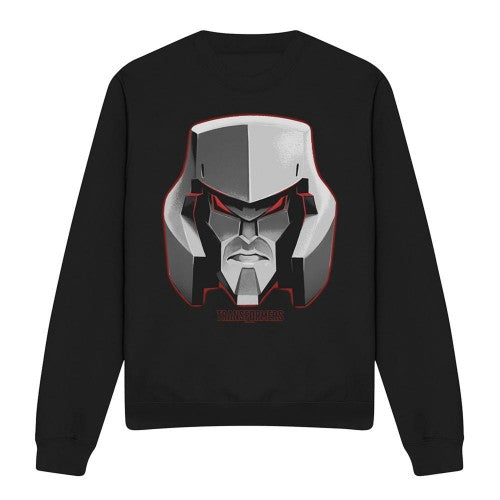 Front - Transformers Unisex Adult Generations Megatron Face Sweatshirt