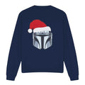 Front - Star Wars: The Mandalorian Unisex Adult Mando Santa Hat Christmas Sweatshirt
