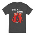 Front - Gumby Unisex Adult U Mad Bro Heather T-Shirt