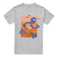 Front - Sesame Street Unisex Adult Run Run Grover Heather T-Shirt